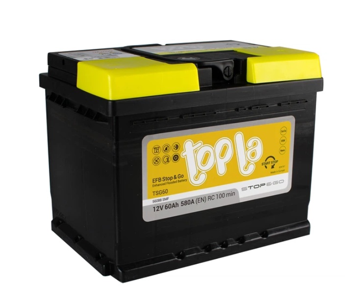 Акумулятор Topla 60 Ah/12V EFB Euro (0)